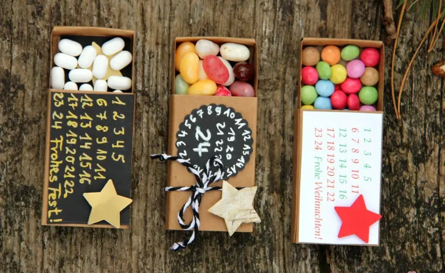 Adventskalender to go basteln - Kompakt, stabil, persönlich