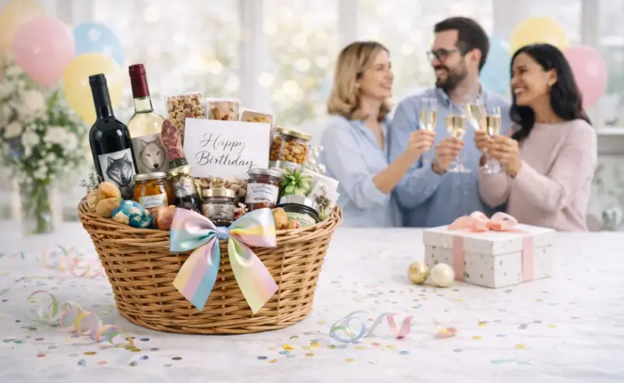 Geschenkkorb dekorieren - So wirkt er hochwertig & nicht überladen