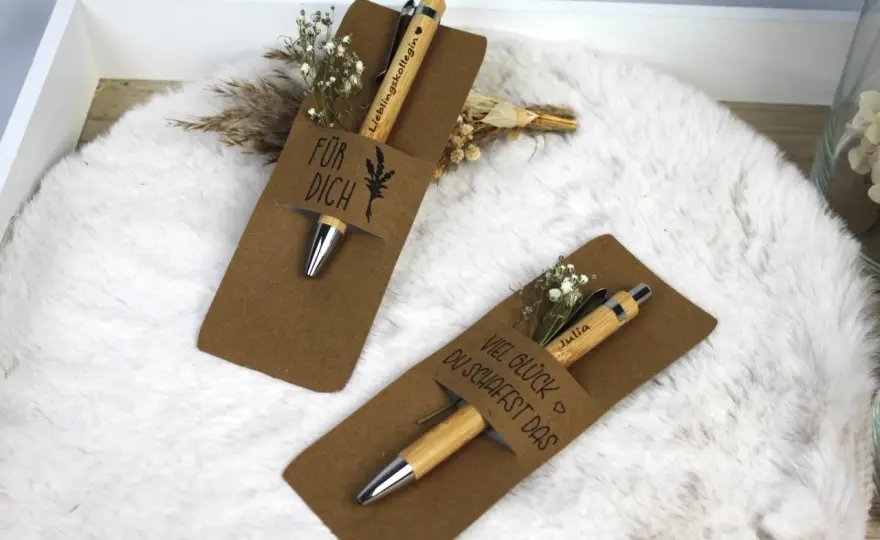 Stift verpacken - In 5-15 Min. elegant & passend gestalten