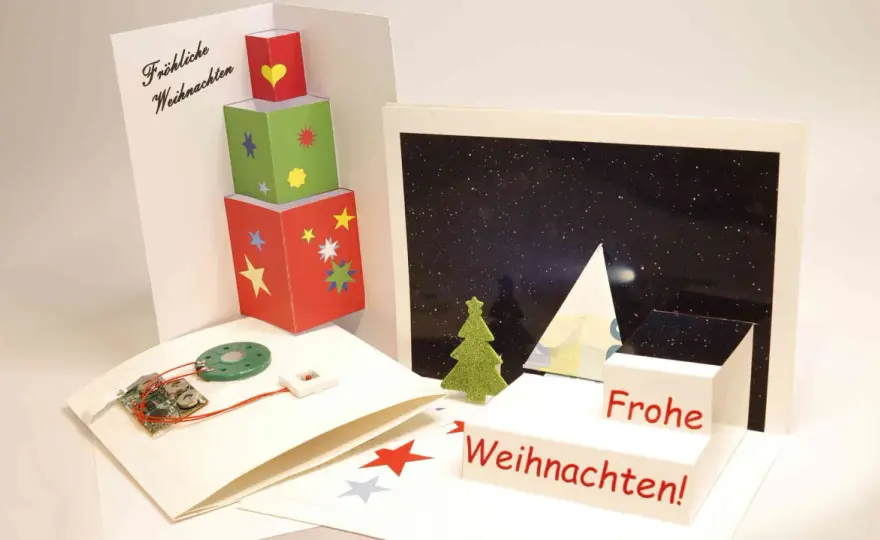 3D Weihnachtskarten basteln - Perfekte Effekte, kein Frust