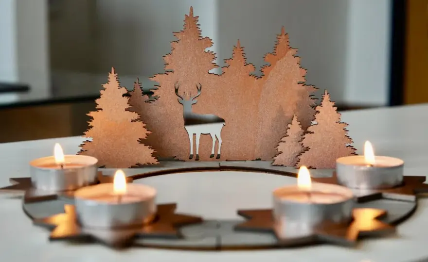 Adventskranz Teelichter - Sicher & stilvoll selber bauen