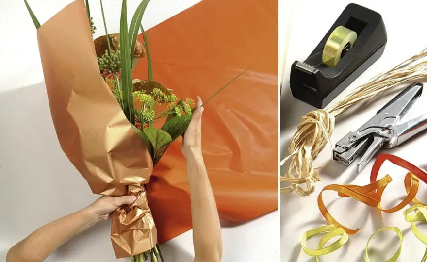 Blumenstrauß verpacken - So geht's professionell & frisch